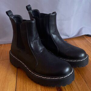 Sincerely Jules Chelsea Platform Boot Women's 6 Vegan Leather